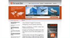 Desktop Screenshot of eforwarder.com