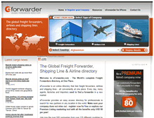 Tablet Screenshot of eforwarder.com